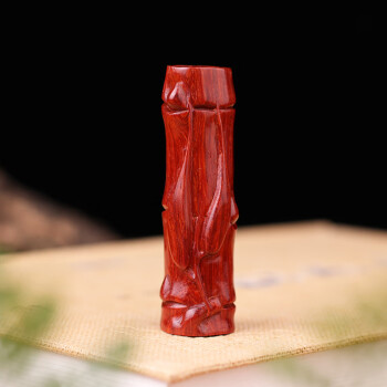 环宛印度手工木雕节节高升手把件文玩竹节把玩件礼品