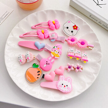 超萌可爱小发夹儿童女童女宝宝韩国侧边夹子发卡bb夹发饰头饰公主粉色