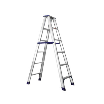 上知科锐 KR-05 铝合金折叠梯 多功能双侧梯金属梯便携人字梯 3.5米