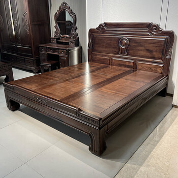 8米婚床明清仿古家具实木床213 单床 1800*2000   框架结构