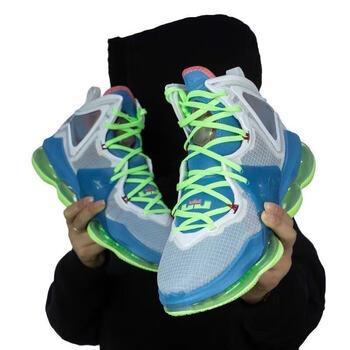 勒布朗19詹姆斯19代篮球鞋大灌篮气垫缓震耐磨实战气垫运动鞋灰蓝全