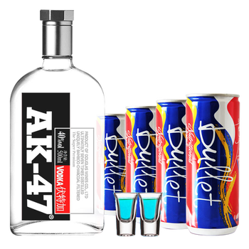 ak-47ak47伏特加洋酒杰克传奇700ml40度原味基酒酒吧调酒鸡尾酒组合