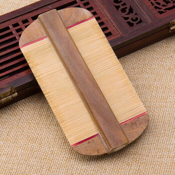 篦子梳虱子梳子竹篦加密刮虮子蓖老人儿童家用竹子去头屑除头虱虱卵超