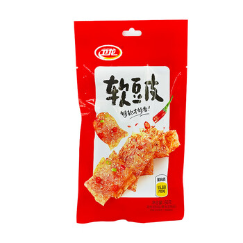 卫龙软豆皮60g袋装儿时怀旧辣味零食香辣小吃休闲食品辣条辣片 软豆皮