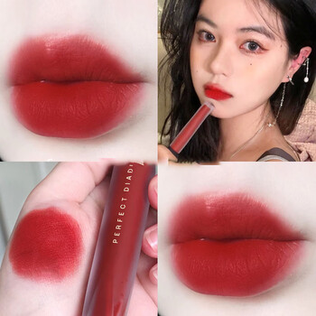 diary)日记唇釉口红女雾面丝绒哑光小众品牌不沾杯夏季显白 v01红梨