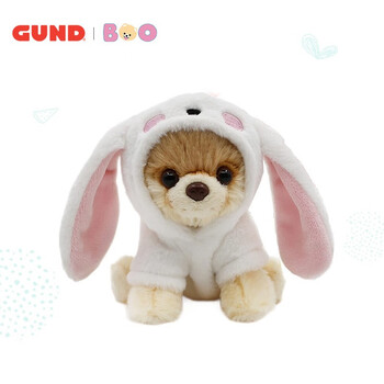 Gund毛绒玩具狗狗boo小布博美犬仿真狗可爱公仔毕业季送礼物儿童情人节礼物抱枕玩偶明星同款俊介博美兔 高约13cm 图片价格品牌报价 京东