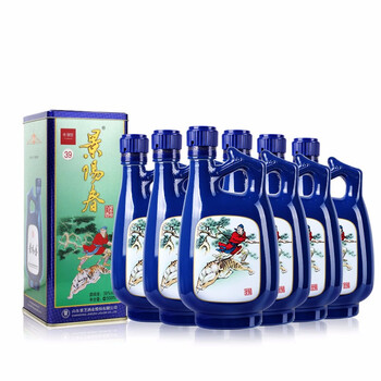 【酒厂自营】景芝景阳春新品39度500ml*6瓶白酒整箱口感浓香型礼品