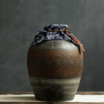 景德镇陶瓷酒坛密封存酒缸50斤20斤酒壶酒罐酒瓶白酒家用泡酒坛子复古