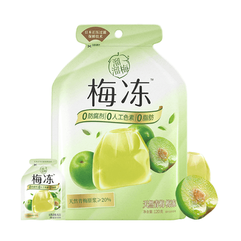 溜溜梅青梅味梅冻120g/袋 果冻0脂肪0防腐剂儿童健康休闲小包装零食 青梅味梅冻120g「0脂肪」