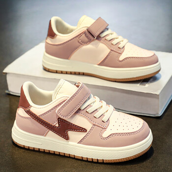 bjzp安踏踏男童鞋春秋季儿童运动鞋学生单鞋中大童男孩潮牌耐克尅粉色