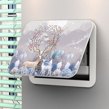 弱电箱装饰遮挡多媒体信息箱网线盒超薄盖板电表箱装饰画免打孔 彩绘