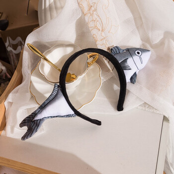 咸鱼头套日韩ins少女心可爱卖萌咸鱼头套帽搞怪鲨鱼头箍网红抖音拍照