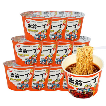 出前一丁桶面日清方便面整箱5味速食12桶装组合泡面整箱批发浓汤辣