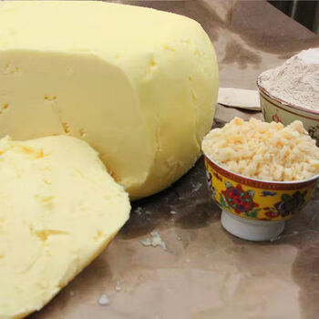 逍遥老杨家甘南牦牛奶酥油黄油酥油茶酥油糌粑藏家酥油动物酥油食用4