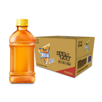 新品康师傅饮品无标签无糖冰红茶330ml12瓶居家囤货办公室夏季饮品冰
