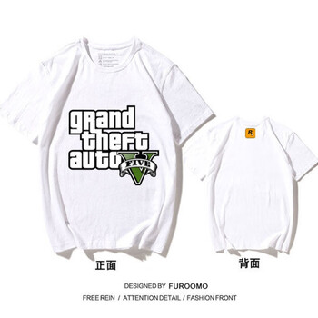 荒野大镖客2 救赎2 游戏t恤短袖衣服r星动漫二次元ps4周边粉丝定制白色gta5标志s 图片价格品牌报价 京东