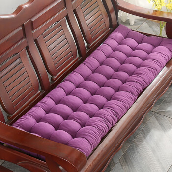 加厚实木沙发垫子四季通用座垫折叠长条老式木制木头红木沙发坐垫紫色
