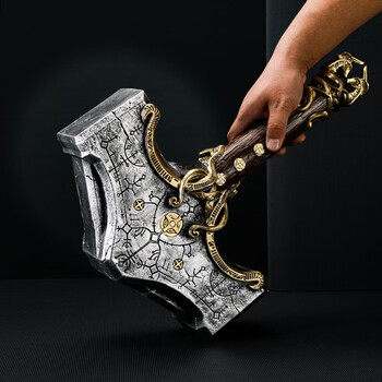 维诺亚索尔雷神之锤战神5诸神黄昏风暴战锤武器道具树脂手办摆件模型