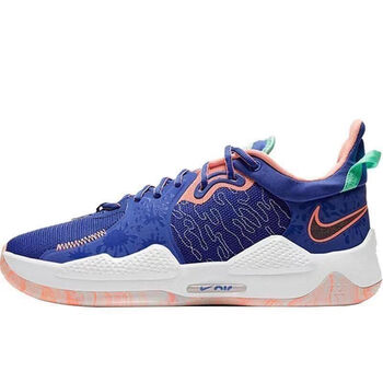 新款保罗乔治5代篮球鞋黑白全明星pg5蓝粉男子耐磨战靴男女鞋 pg5 蓝