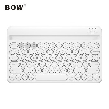 航世(bow)hb206s 无线蓝牙键盘 办公键盘 超薄便携 78键 多设备连接