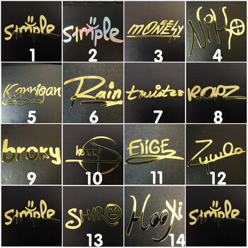 csgo游戏周边贴纸印花金属全息高清泰坦高清贴simple titan 皇冠 签名