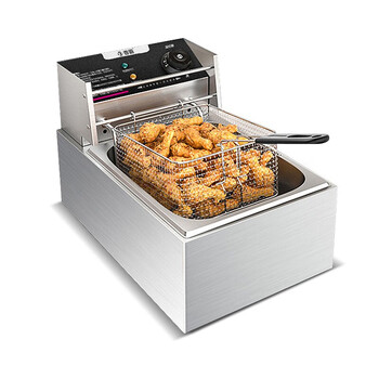 香霸电炸炉商用油炸锅油炸炉大容量小吃炸串炸鸡炸薯条炸油条机5l单缸