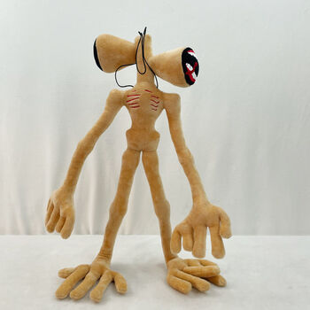 新款玩偶siren head公仔娃娃怪物汽迪人怪物 棕色汽笛人 现货 55cm