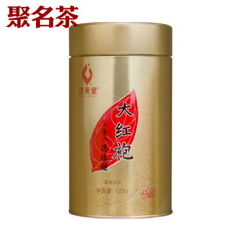 聚名茶 武夷星茶叶 AM800大红袍 武夷岩茶乌龙茶茶叶罐装125g 单罐125g