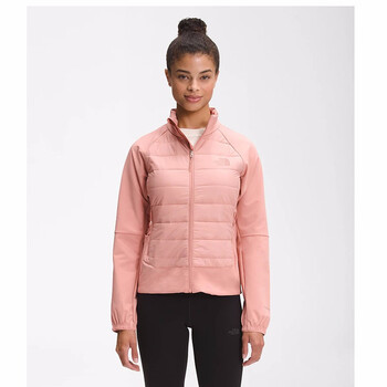face北面 shelter cove hybrid 女士轻薄款舒适保暖棉服外套 粉色rose