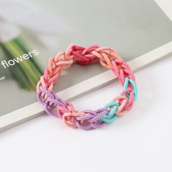佩川diy情侣彩虹手链小红书网红同款ins自制编织闺蜜头绳小皮筋少女心