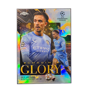 球星卡2022topps chrome chasing glory特卡折射 曼城/格拉利什/银折