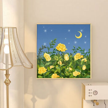 ins风法式郁金香挂画床头卧室桌面摆画小清新客厅背景墙装饰壁画 a款