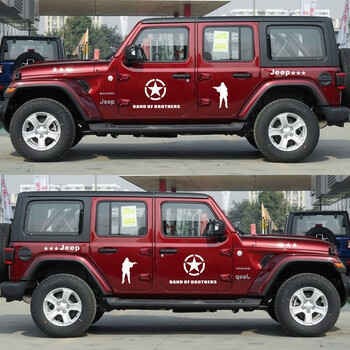 吉普jeep牧马人车贴大切诺基车贴北京bj40整车贴指南者越野车贴纸c款