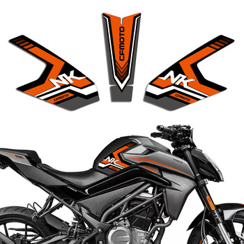 鱼骨贴贴花贴纸彩色拉花版画 21款250nk橙色油箱贴花