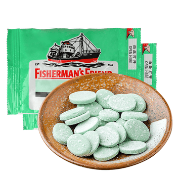 渔夫之宝 特强薄荷糖25g*2袋 润喉糖果强劲清新口气学生军训教师主播护嗓 特强薄荷味25g*2袋