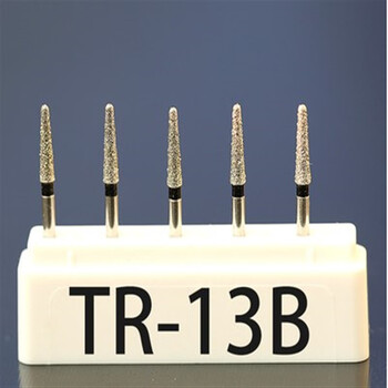 牙科高速手机车针 金刚砂磨牙 黑钻粗砂车针 锋利耐磨 5盒 tr13b