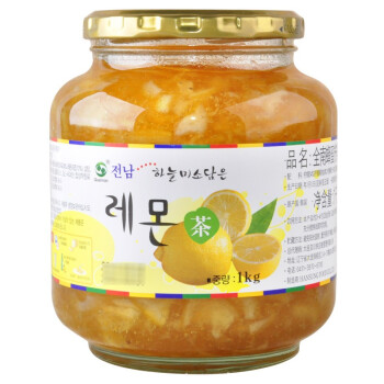 全南 韩国进口 蜂蜜柠檬茶1kg 进口蜂蜜 含果肉冷热冲泡水 维c冲饮