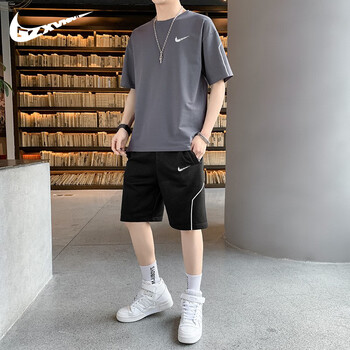 运动户外>户外鞋服>休闲衣裤>耐克顿>耐克顿短袖t恤男士夏季薄款宽松