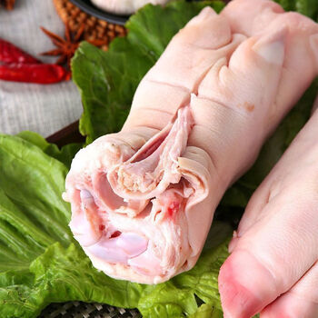 新鲜土猪蹄整只批发带筋猪蹄子猪手猪前蹄后蹄猪爪卤猪蹄食堂食材正宗