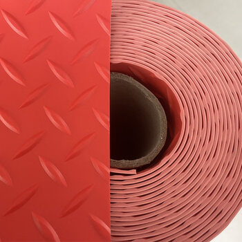 地下室防潮垫加厚牛津防滑地垫红色厨房裁剪防水胶垫工厂车间走廊垫