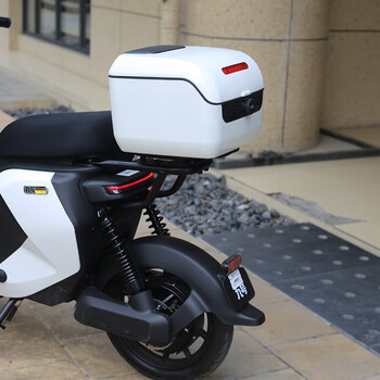 适九9号电动车mmax90尾箱mmax110p后备箱机械师工具箱防水储物箱 白色