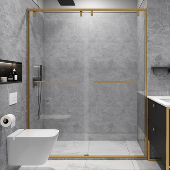 于长虹玻璃干湿分离淋浴房推拉门隔断浴室卫生间移门淋浴门洗澡房一体