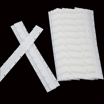 宝慧仕新品装订夹条a4十孔塑料手动3mm36mm压条标书合同办公耗材白色