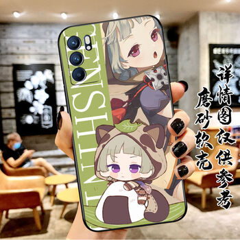 晃晃兔原神q版魈胡桃雷电将军刻晴胡桃枫原万叶甘雨神里绫华手机壳