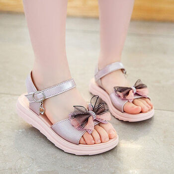 abckids童鞋女童凉鞋2022新款防滑夏季网红时尚儿童公主风鞋软底小