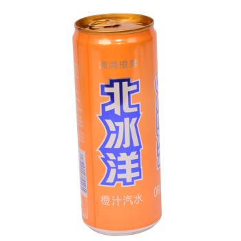 北冰洋 橙汁汽水 碳酸饮料 330ml*24听/箱