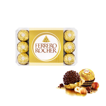 费列罗/ferrero 榛果威化巧克力 375g(30粒)