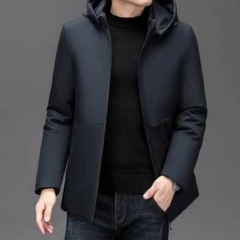 day海澜之家2023冬季男士短款棉服保暖加绒加厚棉衣棉袄男装外套冬装