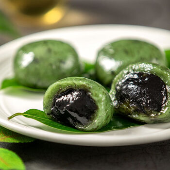 蔡长青青团艾草青团子蛋黄肉松红豆芝麻艾叶清明果麻薯糯米糕点零食网