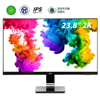优派 23.8英寸IPS显示器 2K分辨率 爱眼不闪办公设计24吋显示器2k HDMI+DP显示器VX2478-smhd-2